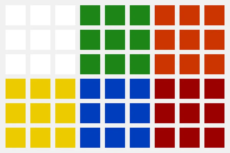YuXin HuangLong 3x3 FF Sticker Set