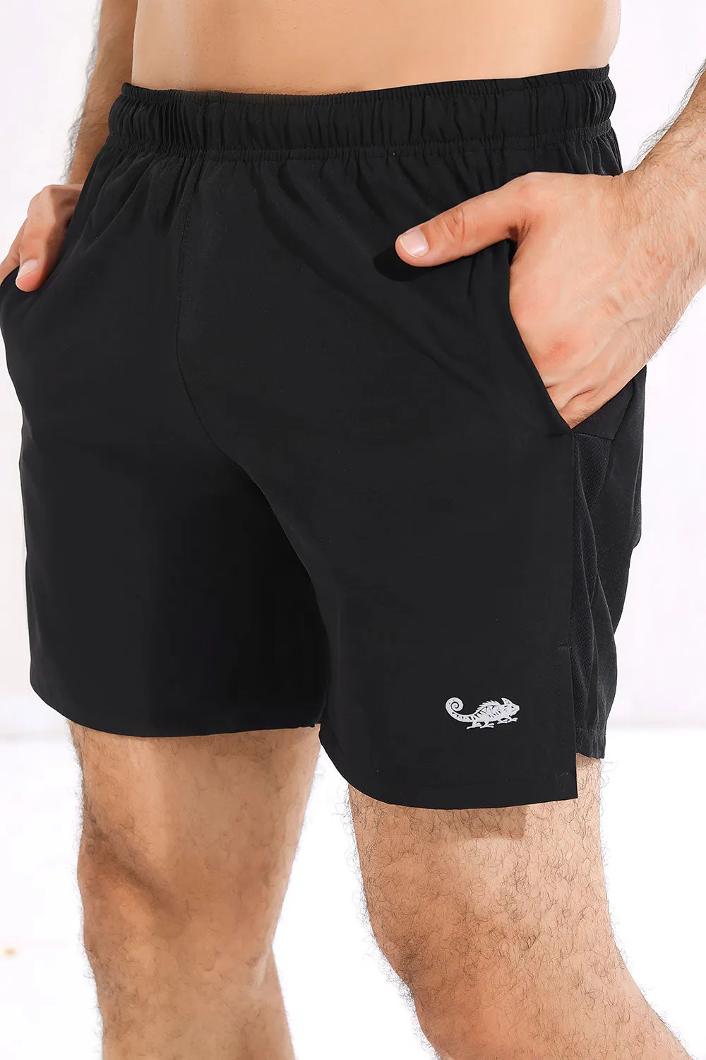 ZED Black Active Gym Performance Shorts