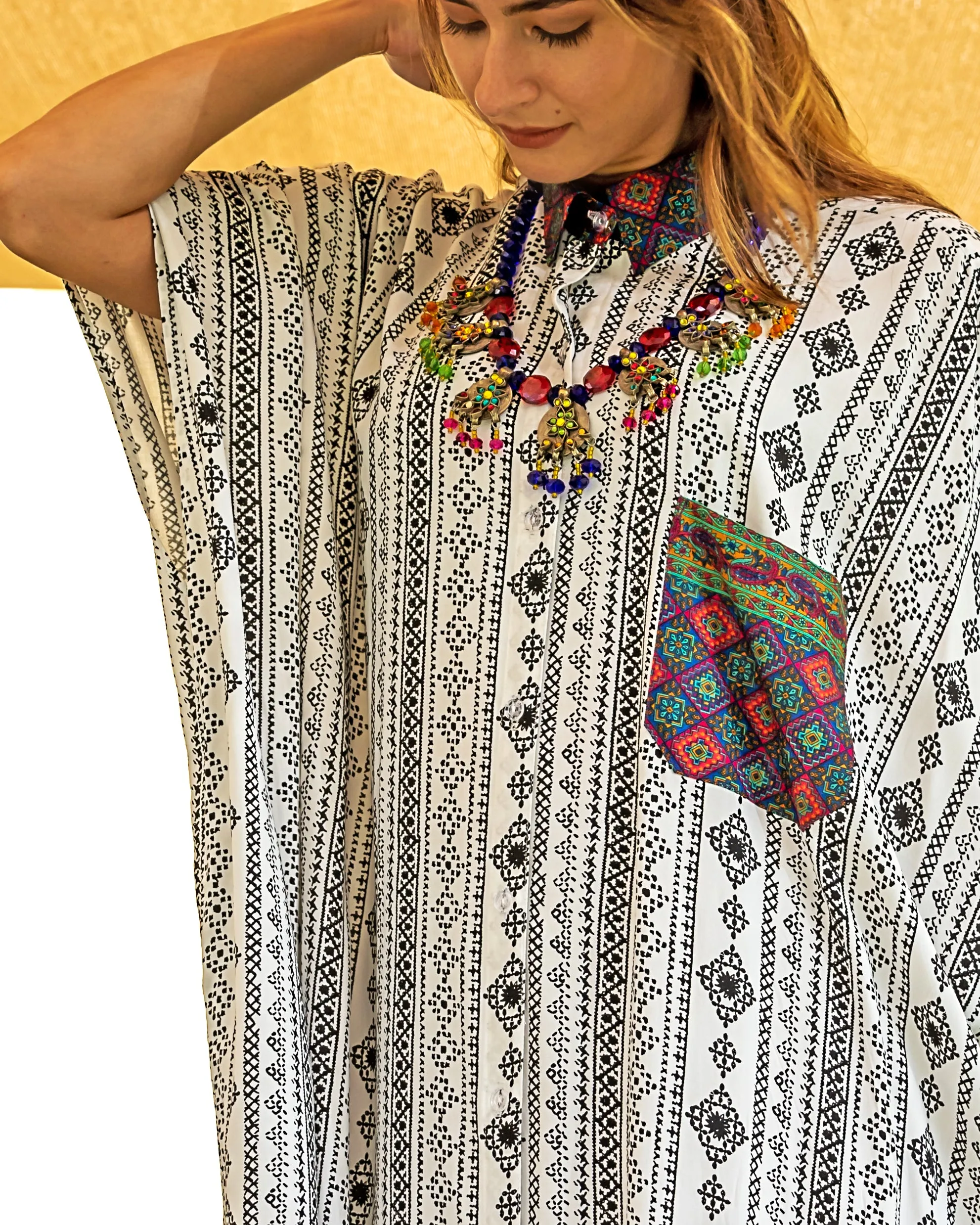 Zorana | Cotton Caftan Dress